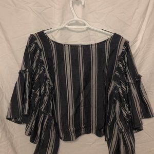 American eagle stripped blouse